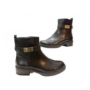 Giani Bernini Black Memory Foam Ankle Boots Size 6M